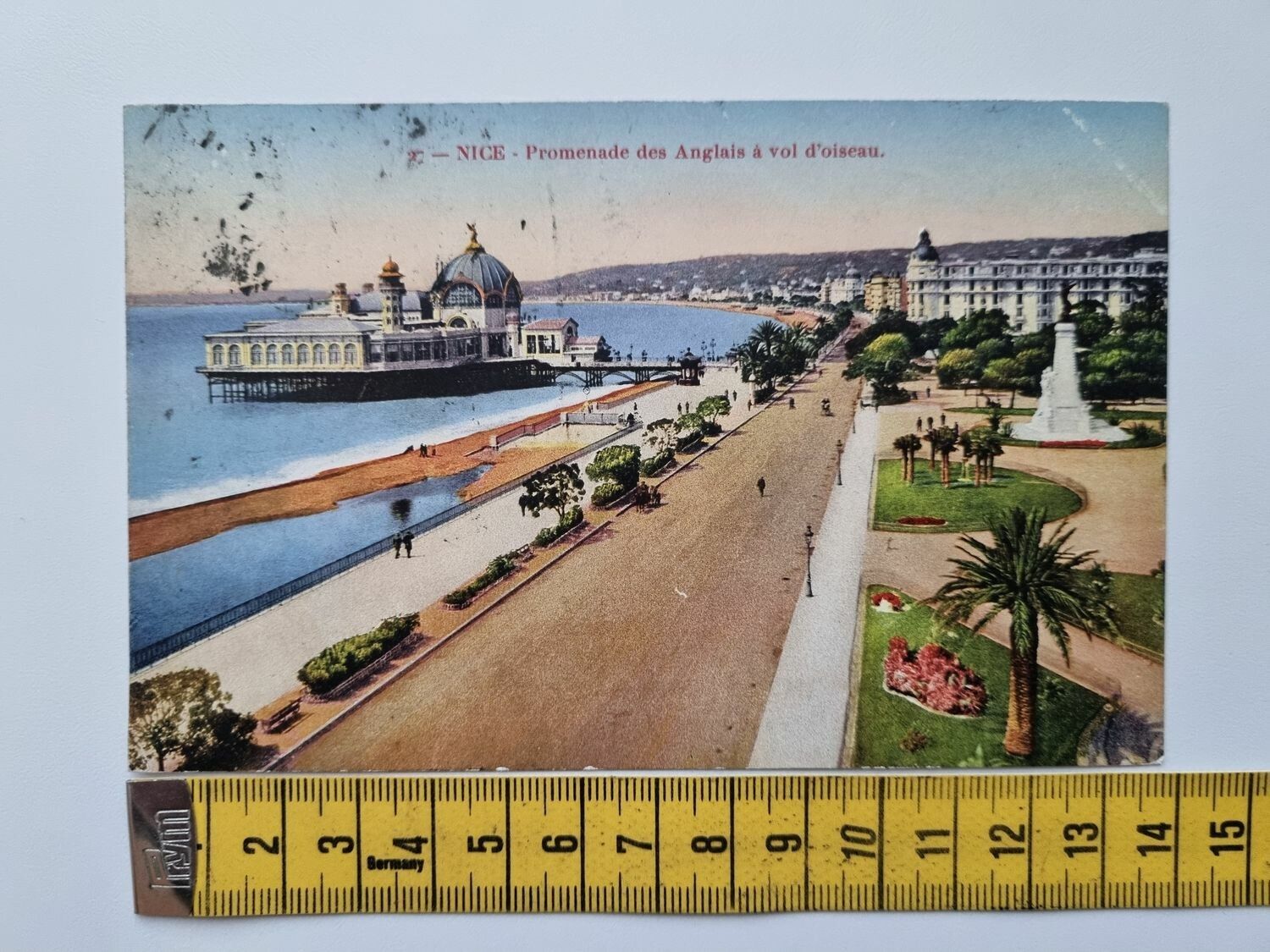 Äldre vykort, NICE- Promenade des Anglais à vol d'oiseau