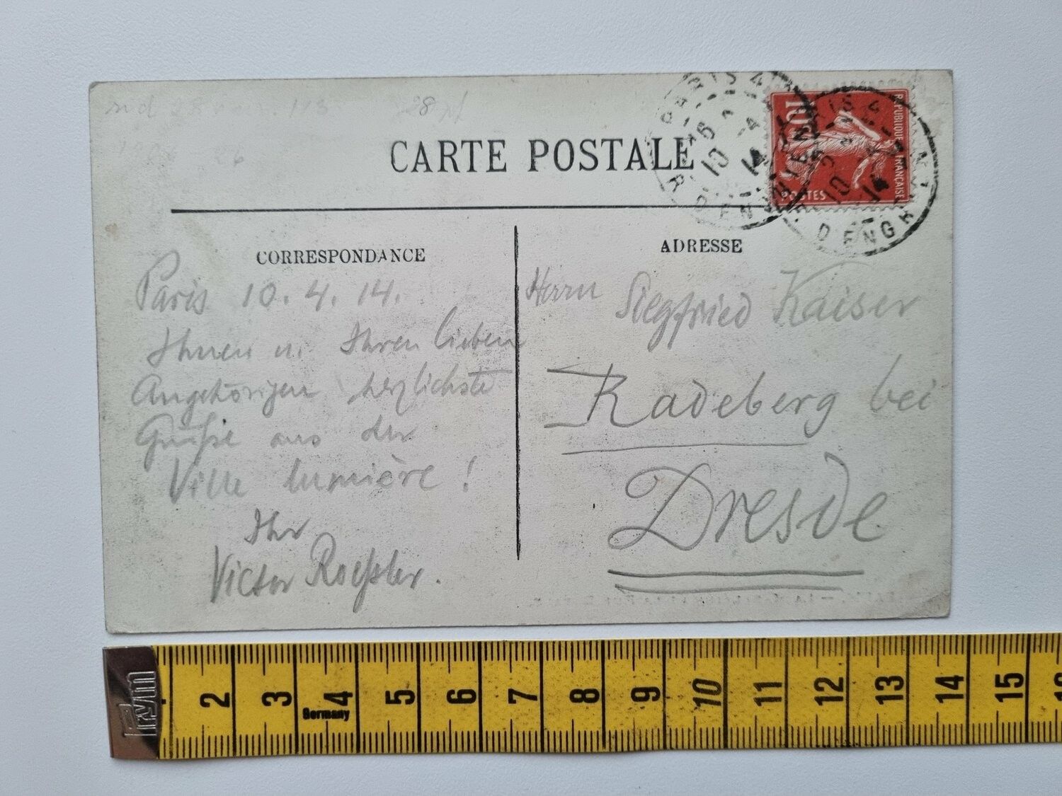 Äldre vykort, PARIS. LA MADELEINE ET LA RUE ROYALE