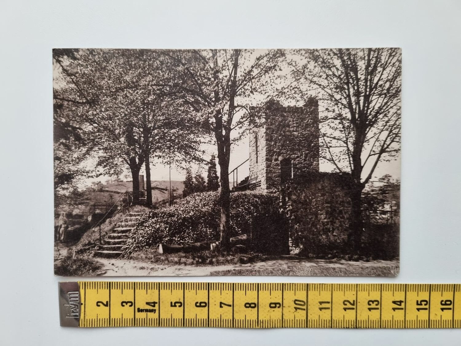 Äldre vykort, Stadt Wehlen Sächs, Schweiz Burgruine