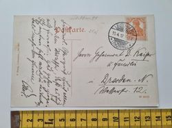 Äldre vykort, stämplat 1917