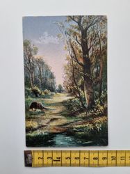 Äldre vykort, stämplat 1921