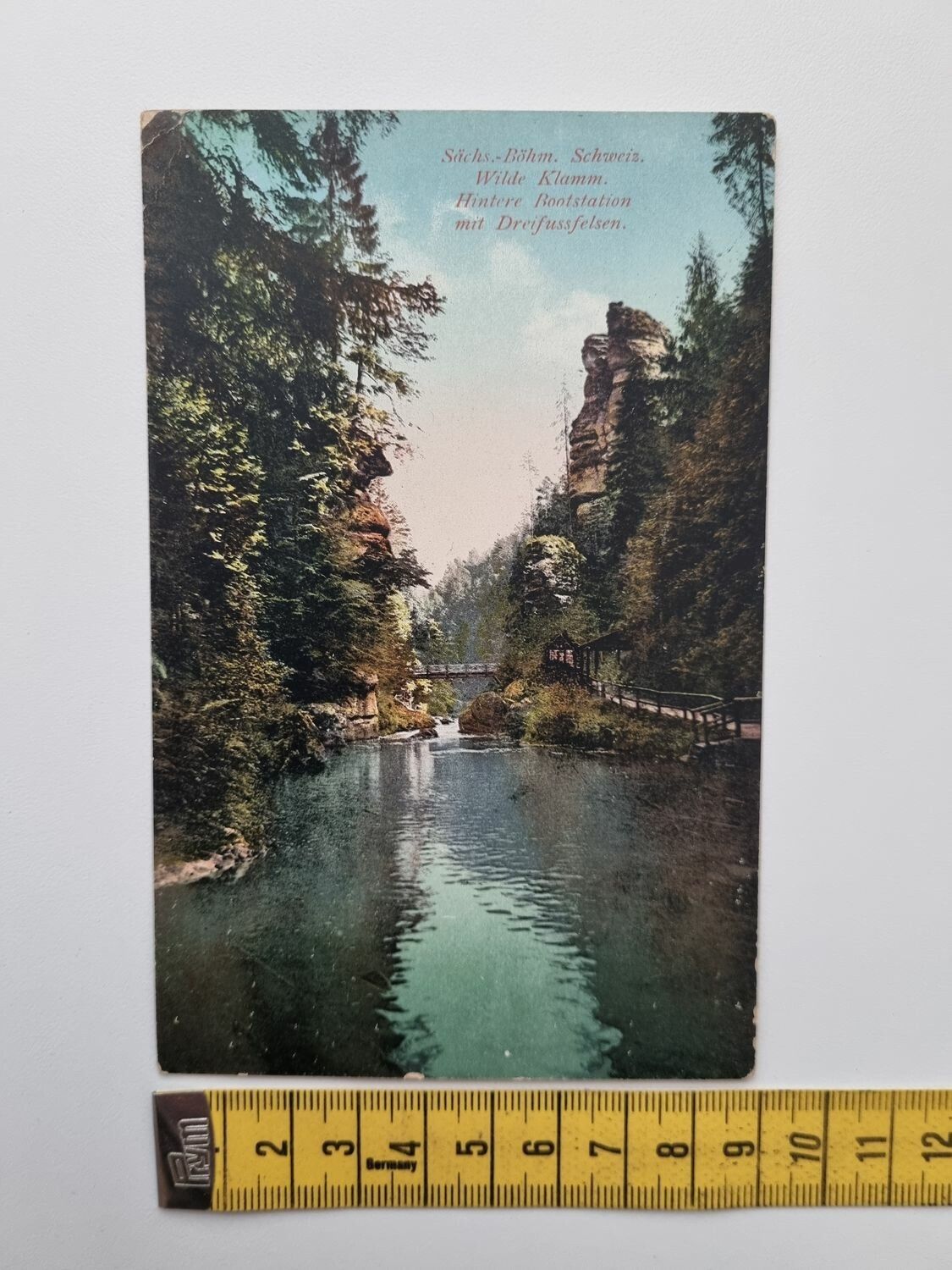Äldre vykort, Sächs-Böhm. Schweiz.