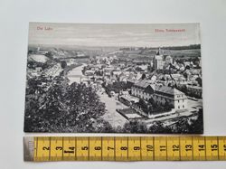 Äldre vykort, Die Lahn Diez, Totalansicht
