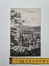 Äldre vykort, Marburg a. Lahn Blick auf Elisabethkirche