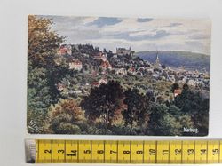 Äldre vykort. Marburg, Blick von der Schwanallee aus.