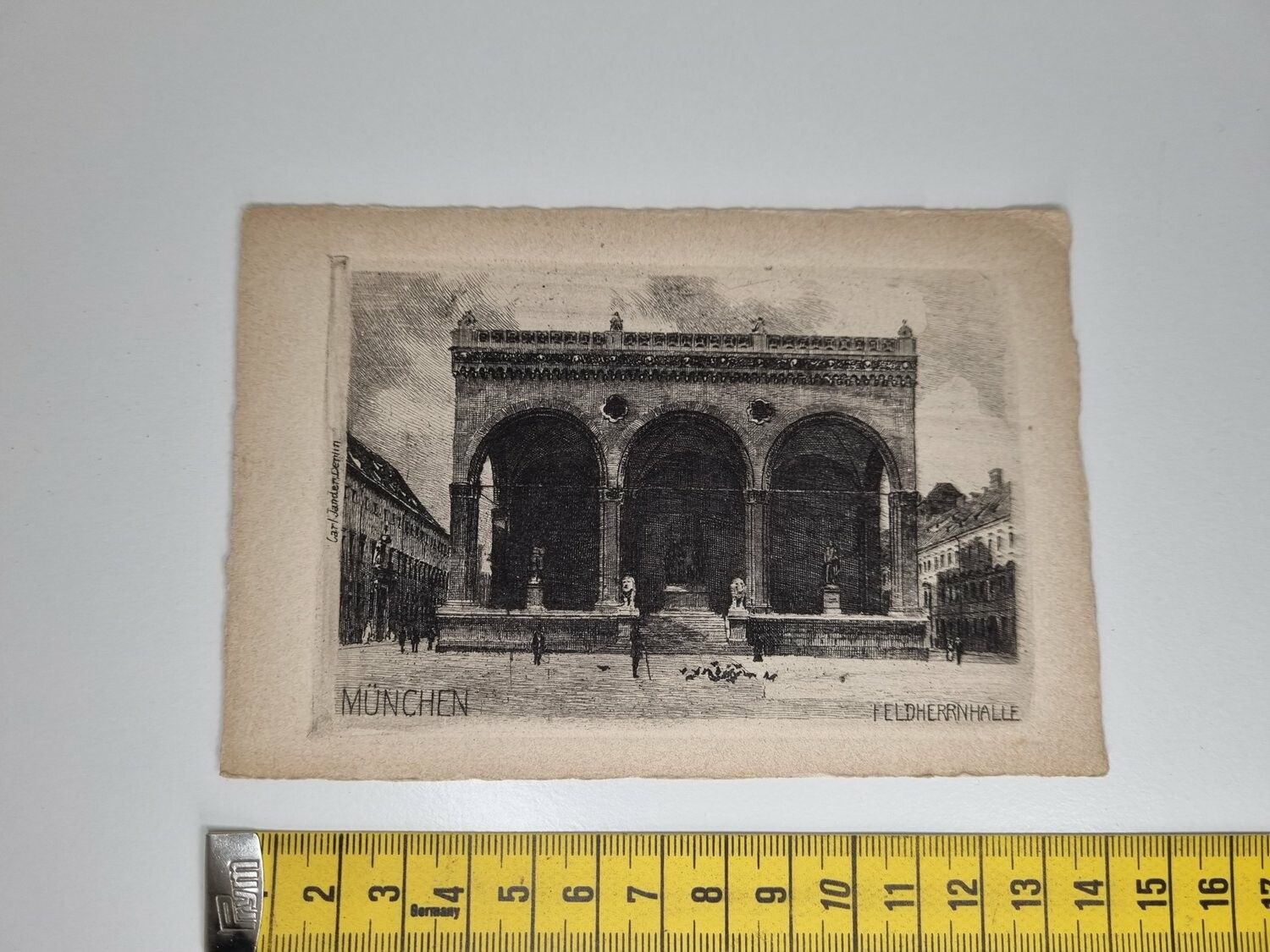 Äldre vykort. MÜNCHEN, FELDHERRINHALLE, Carl Jander Berlin
