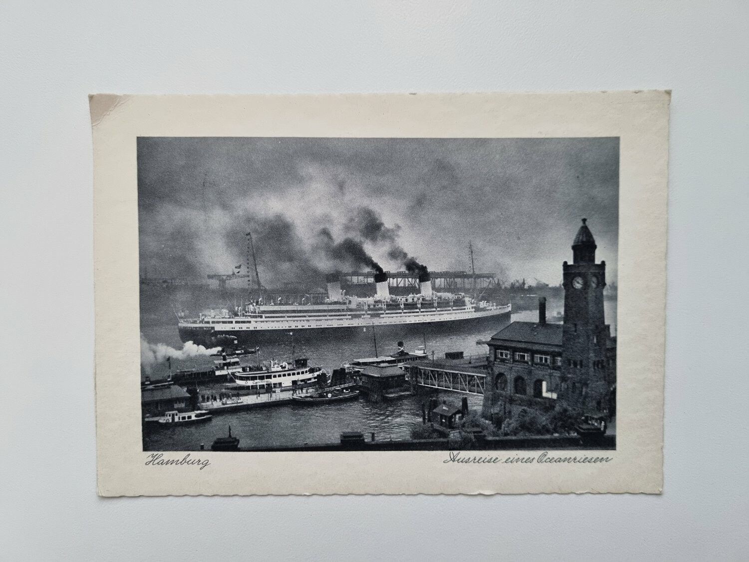 Äldre vykort/ bild Hamburg