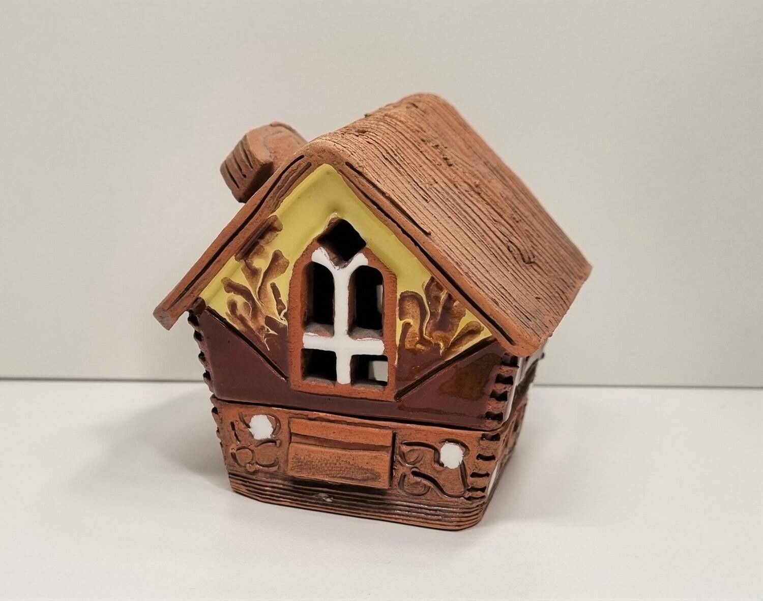 Öppningsbart miniatyrhus, minihus i keramik (hus nr 191)