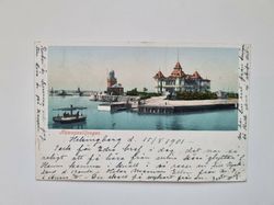 Vykort Helsingborg Hamnpaviljongen 1901