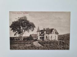 Vykort Villa Solhem. Dalum, 1909
