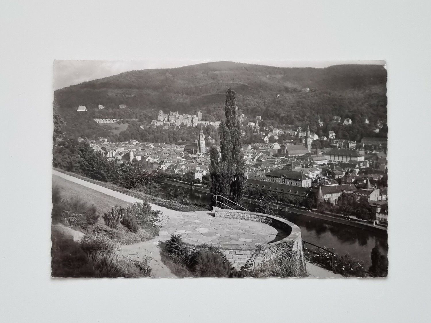 Vykort Heidelberg Blick vom Philosophengärtchen
