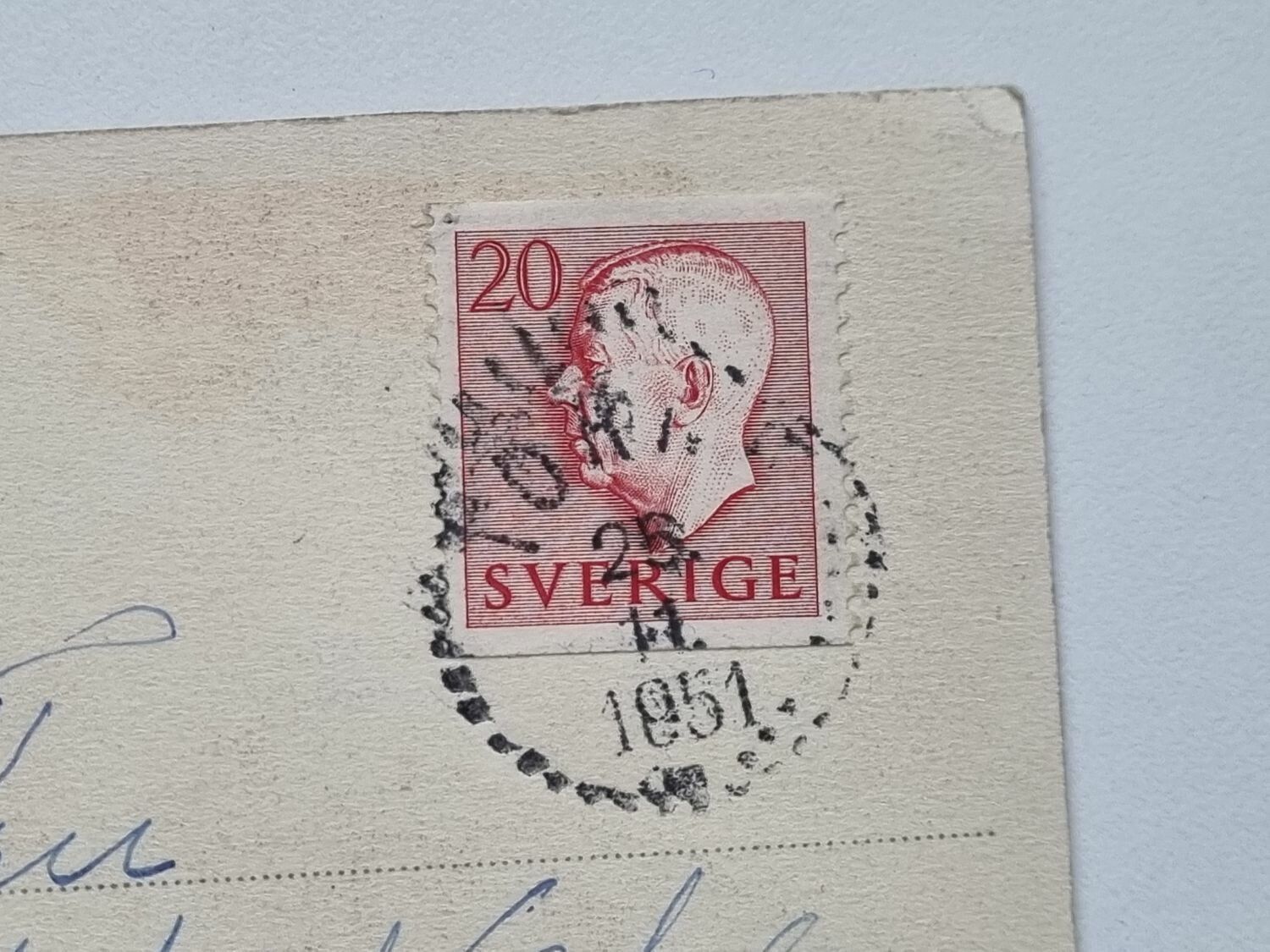 Vykort Växjö Lasarettet 1951