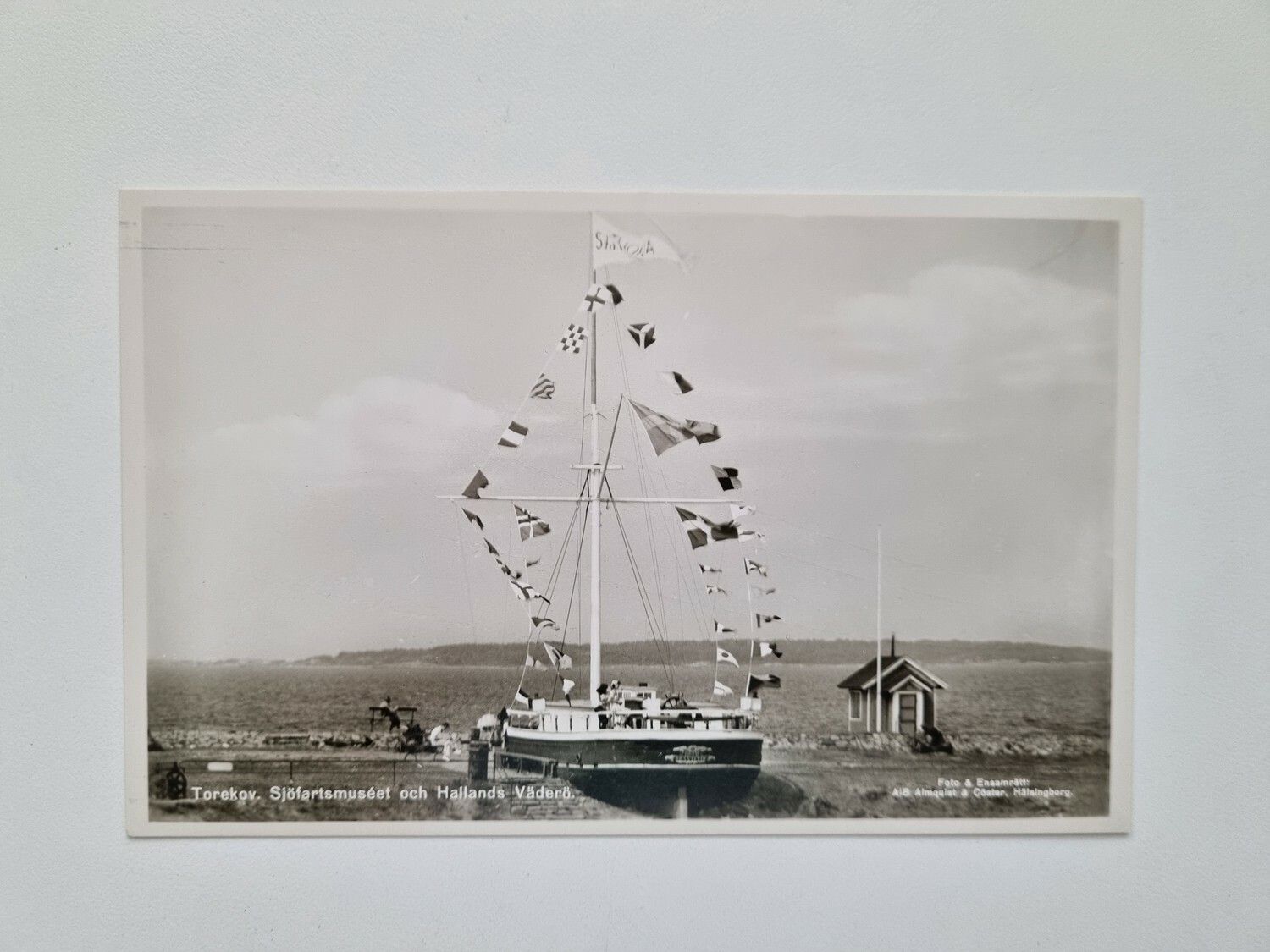 Vykort Torekov. Sjöfartsmuséet och Hallands-Väderö