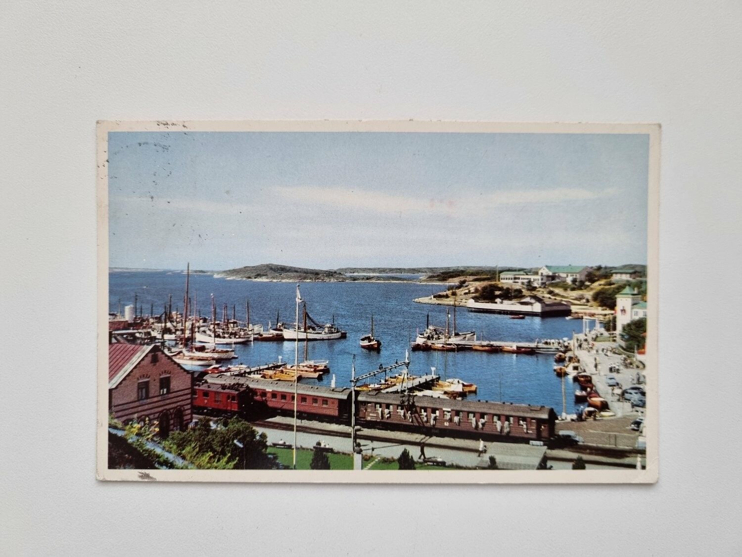 Vykort Strömstad Hamnen