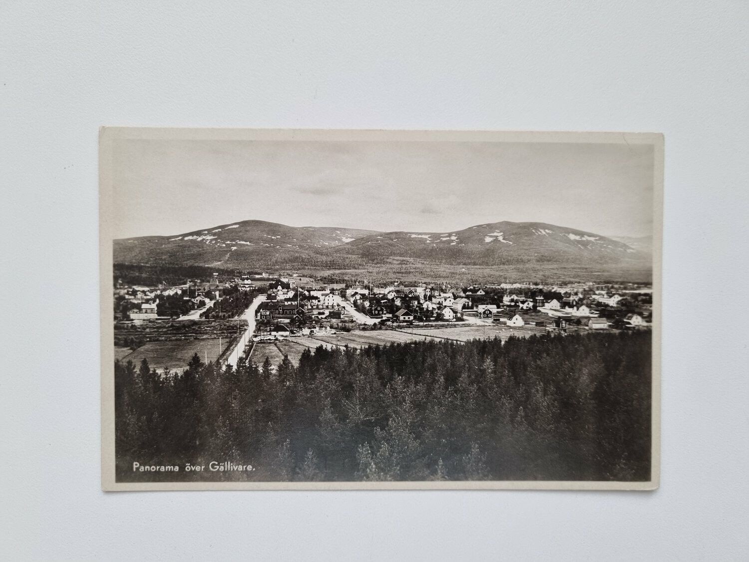 Vykort Panorama över Gällivare