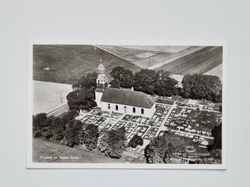 Vykort Flygfoto Skeda Kyrka