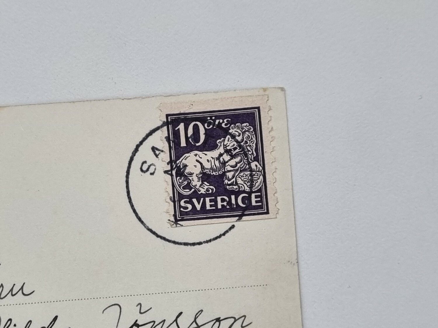 Vykort Flygfoto S:t Olofs Kyrka