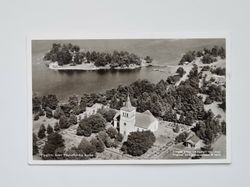 Vykort Flygfoto över Marieby kyrka