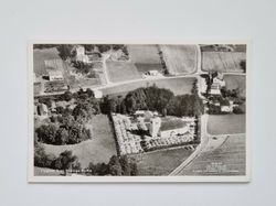 Vykort Flygfoto över Nödinge Kyrka