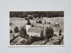 Vykort Flygfoto över Näskotts Kyrka