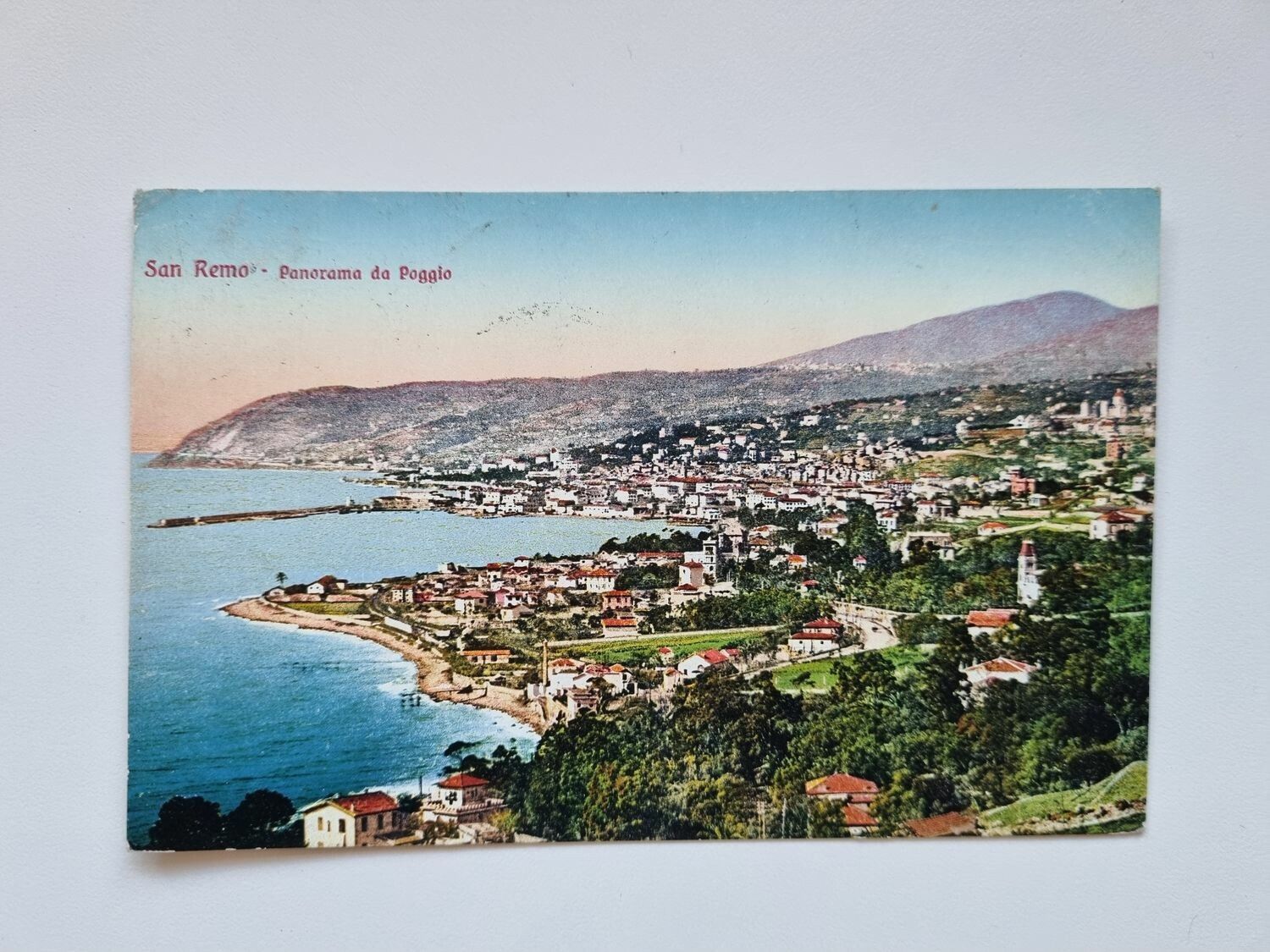 Vykort San Remo Panorama da Poggio 1925