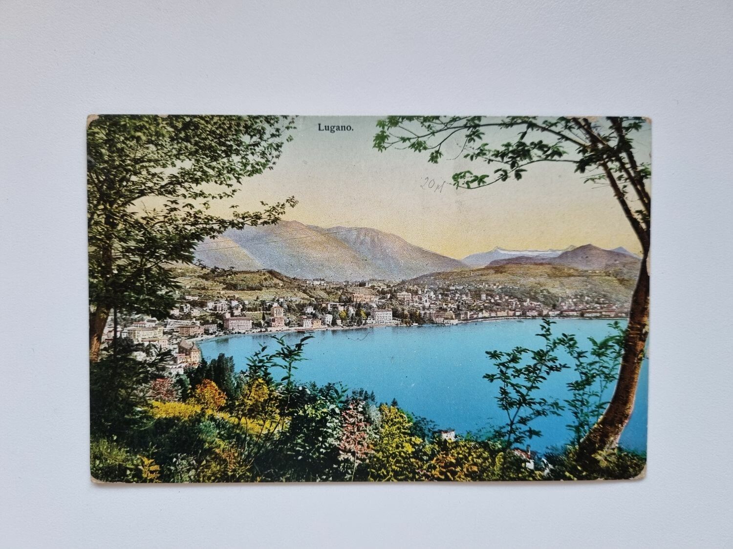 Vykort Lugano, 1912