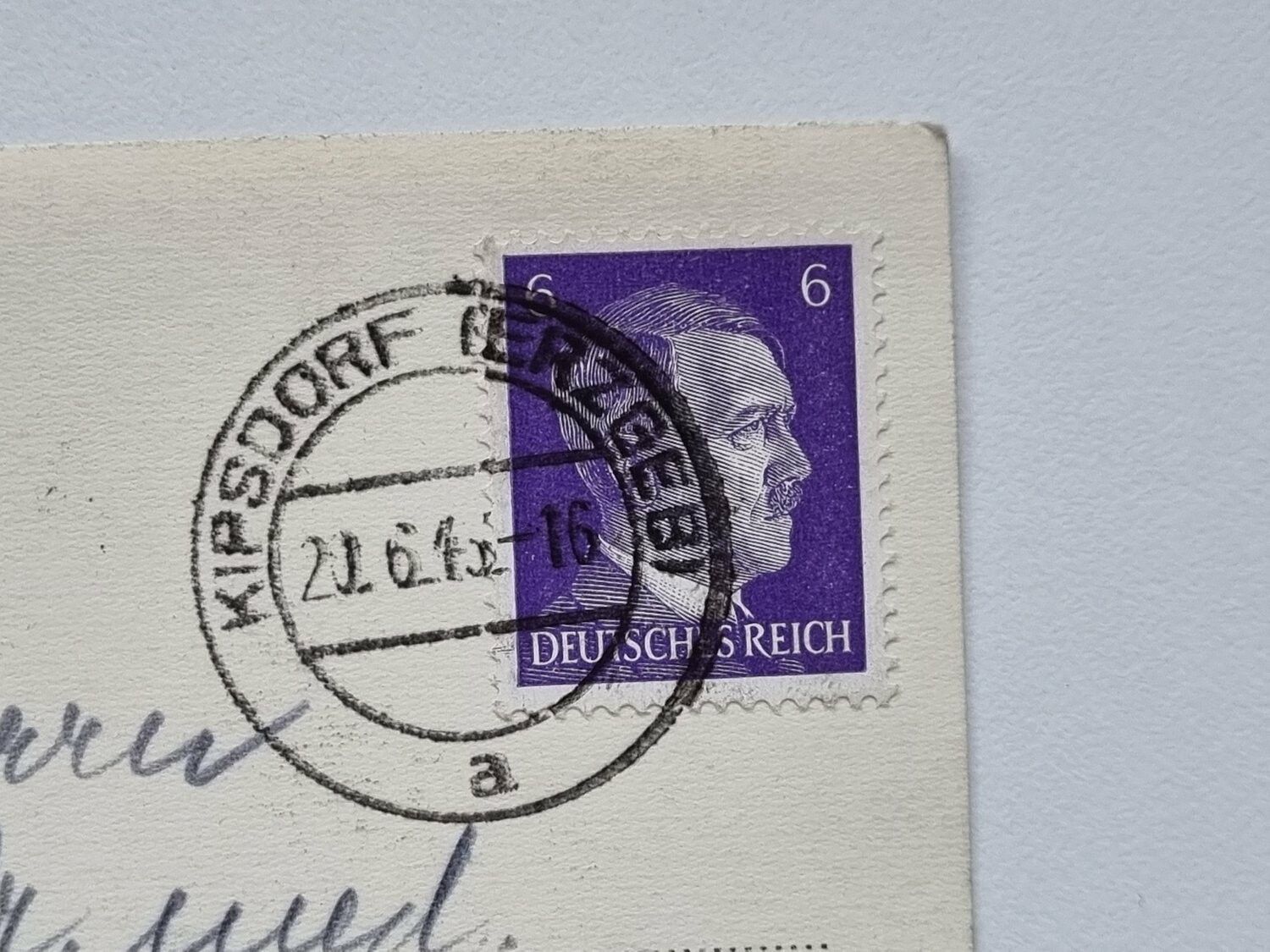 Vykort stämplad 1943