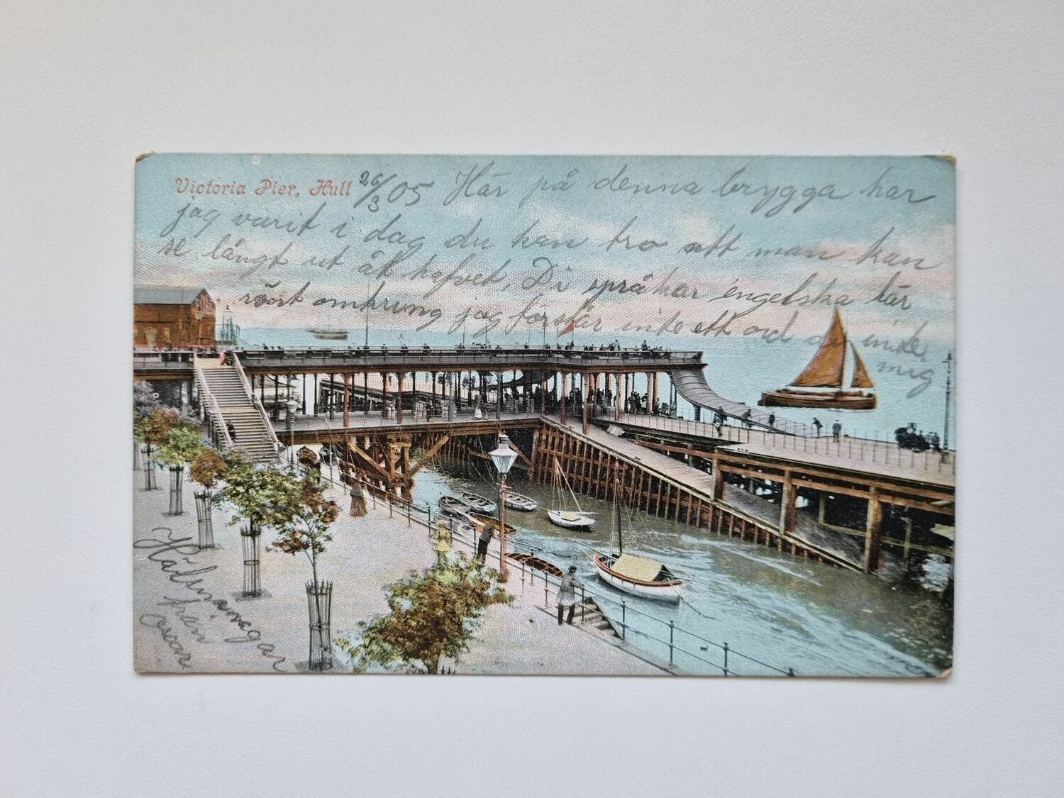 Vykort Victoria Pier. Hull, 1905