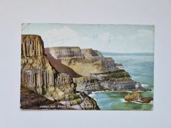 Vykort Pleaskin Head, Giant's Causeway, 1913