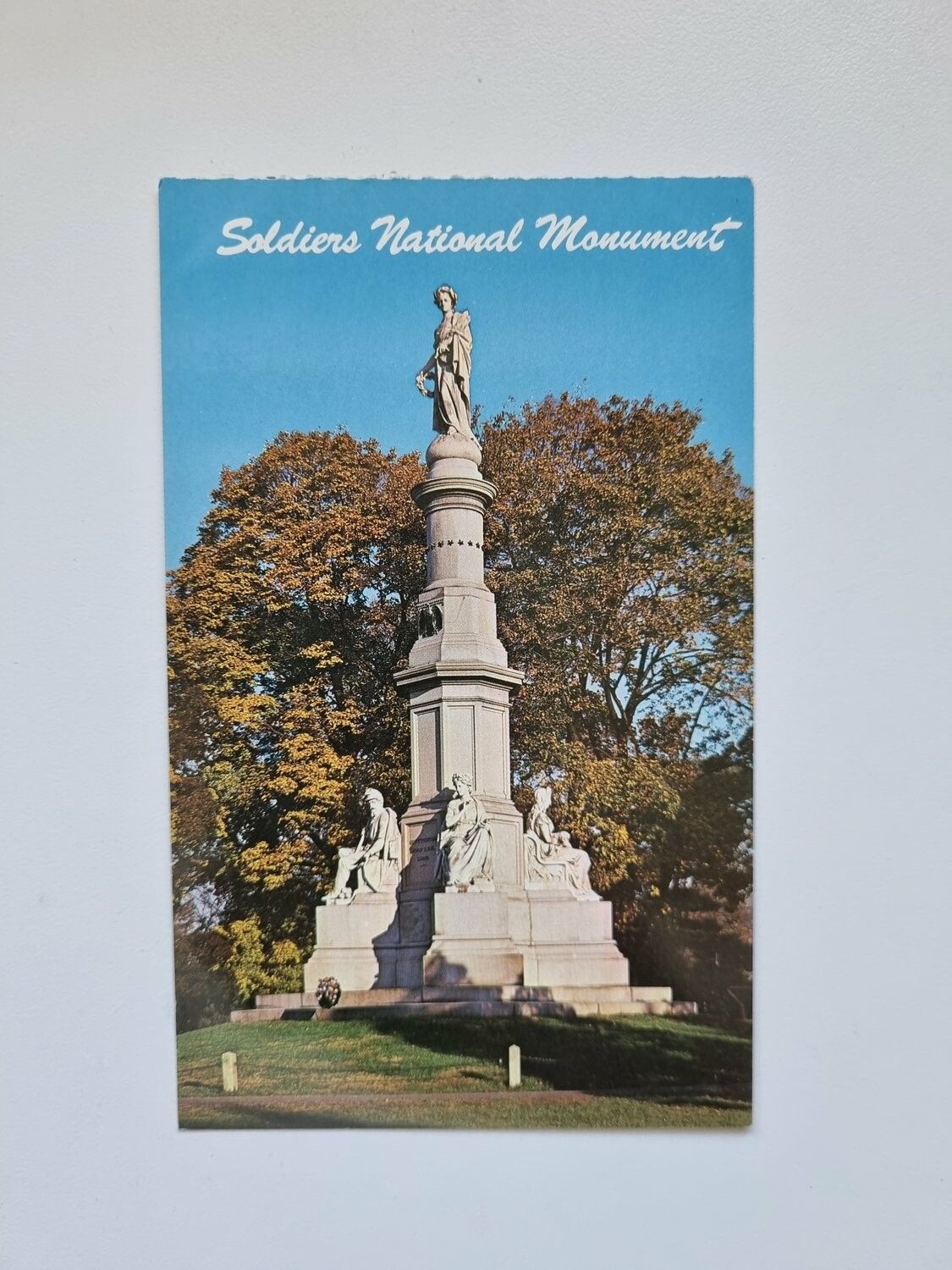 Vykort Soldiers National Monument