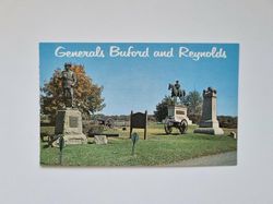 Vykort Generals Buford and Reynolds