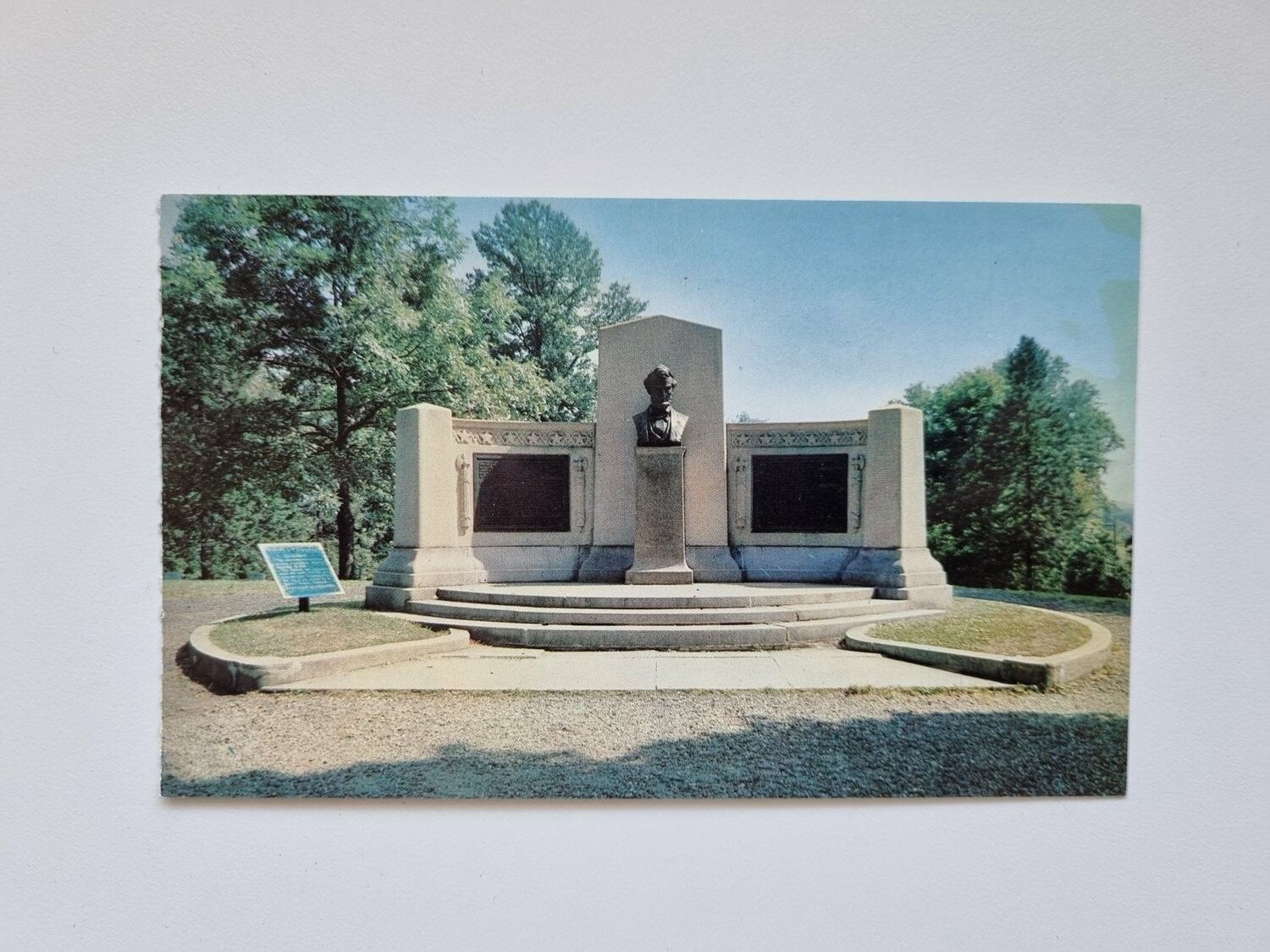 Vykort Lincoln Speech Memorial