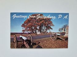 Vykort Greetings from Gettysburg, PA.