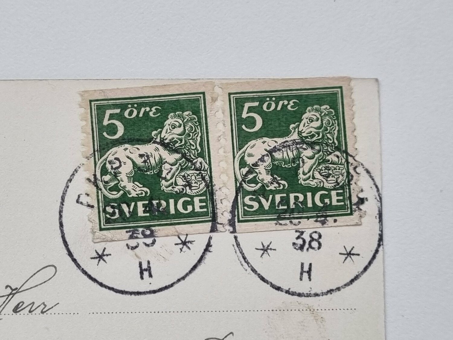 Vykort Hotell Fjällgård, Åre 1938