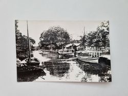 Vykort Ångbåt/skärgårdsbåt vid kaj i Nättrabyån