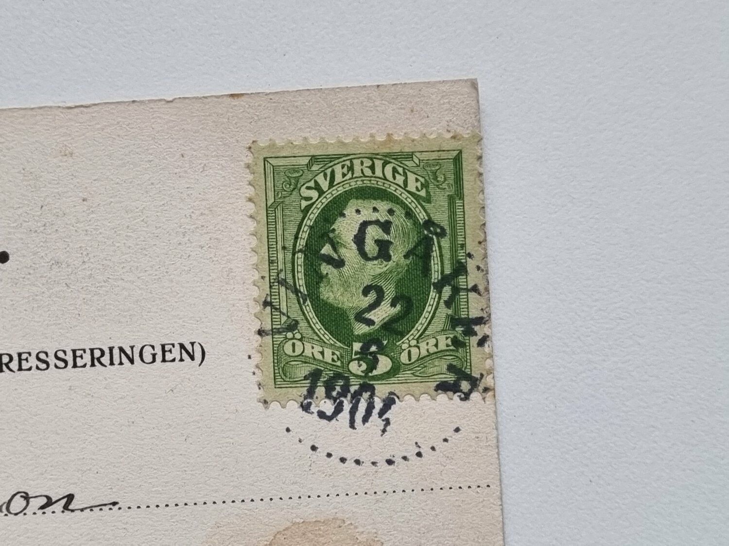 Vykort Lunda Gård Vingåker, 1904