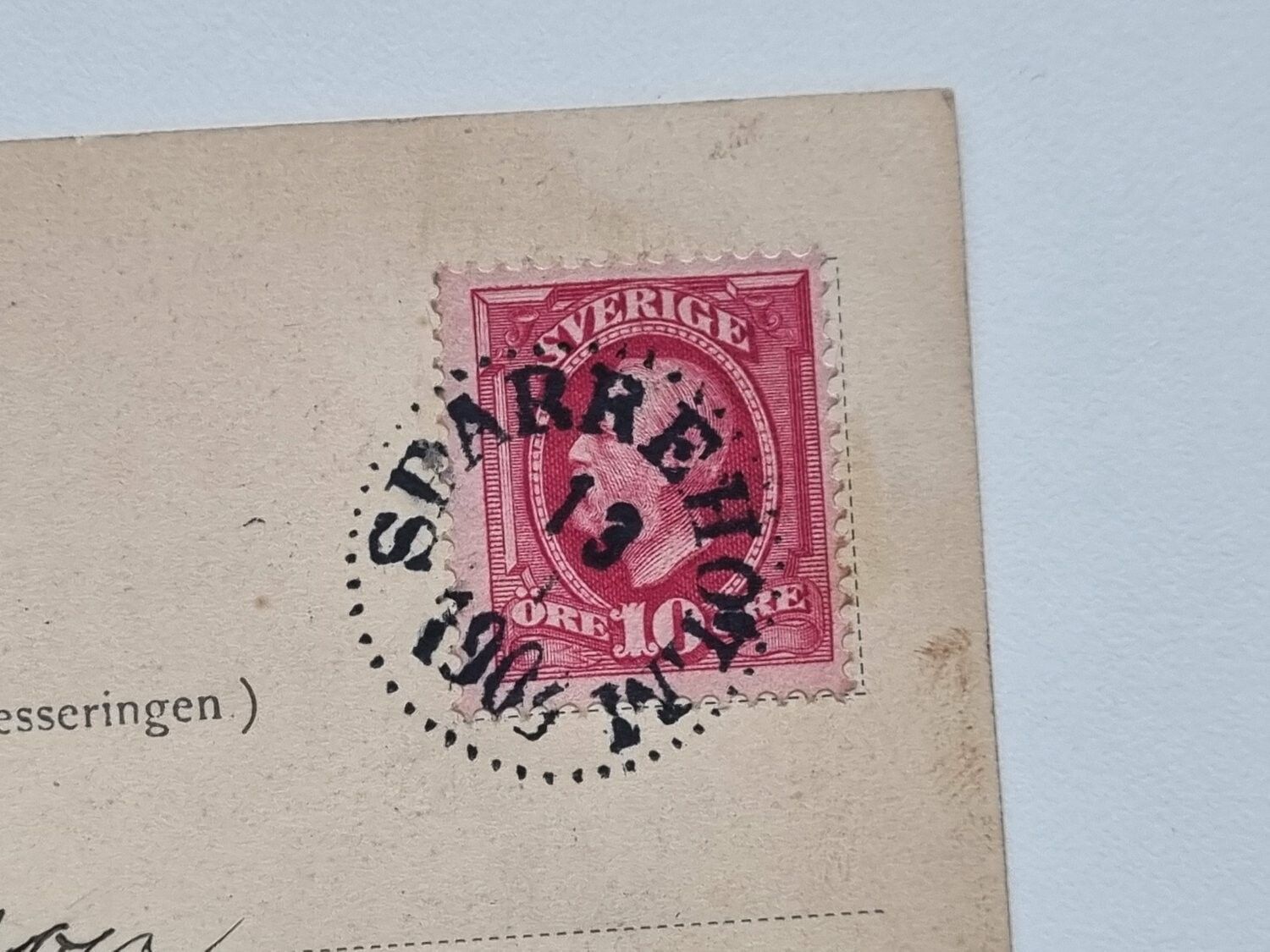 Vykort Eskilstuna. Motiv vid Rådhusbron 1904