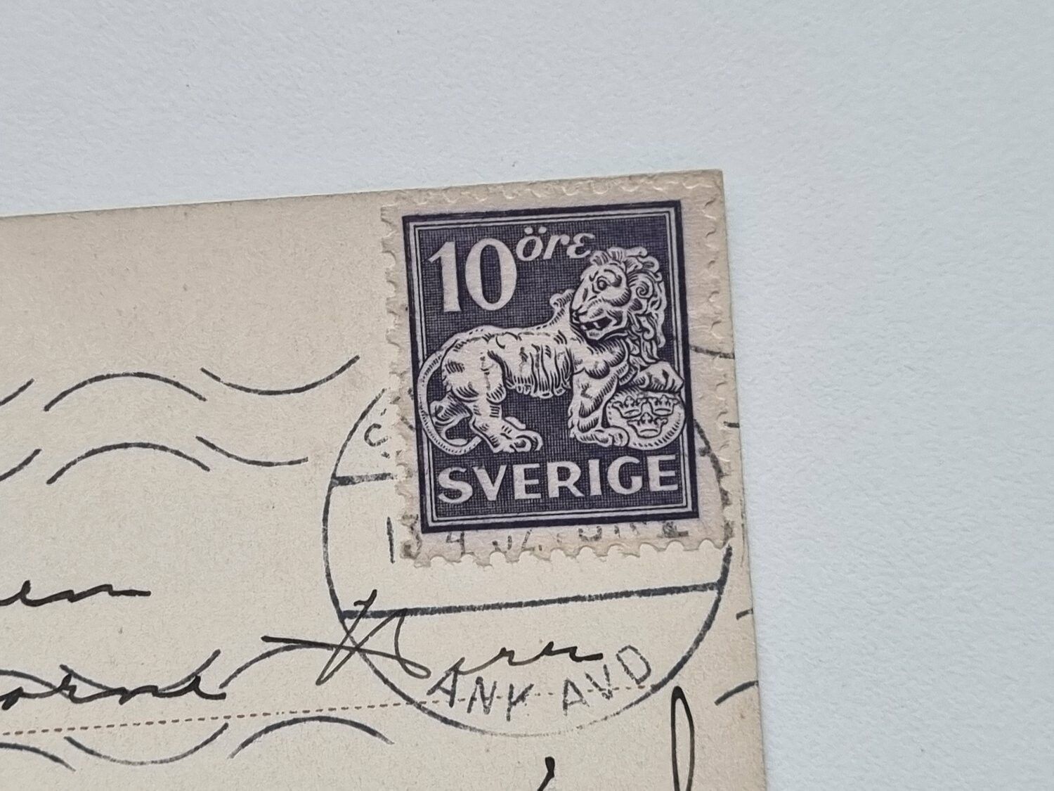Vykort Stockholm. Stureplan. Hotell Anglais 1932