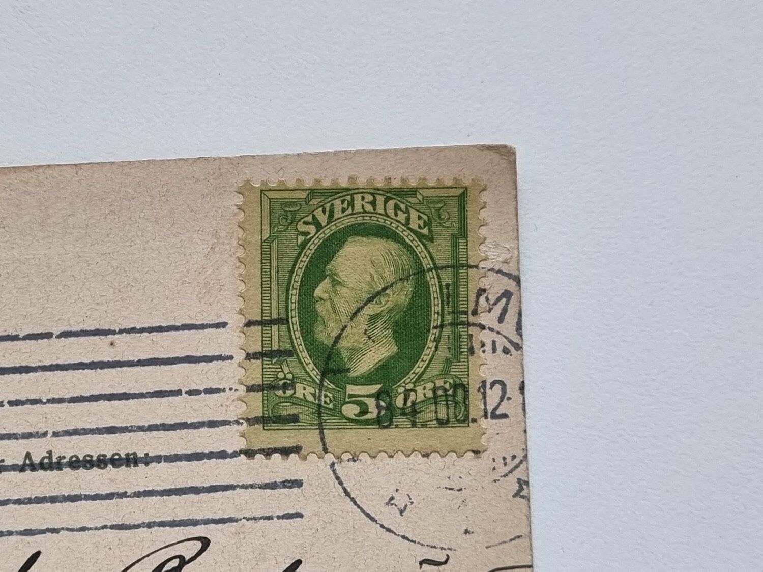 Vykort Brand och Lifförsäkringsbolaget Skåne, Malmö 1908