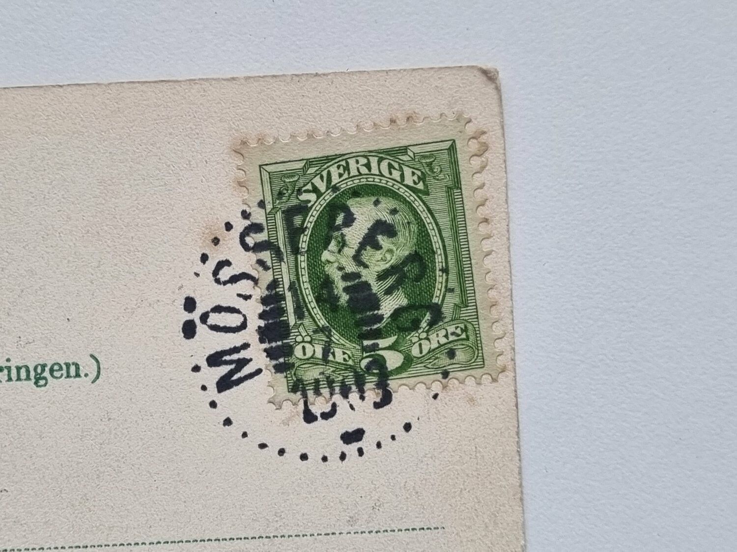 Vykort Svandammen, Mösseberg 1903