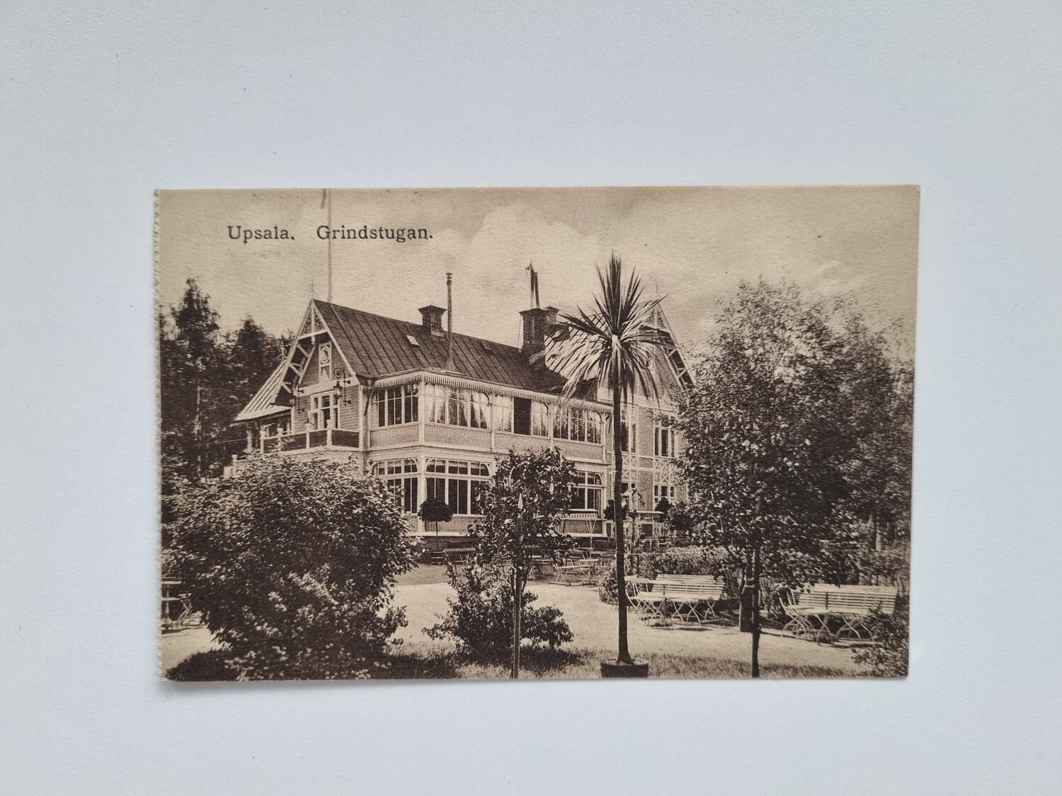 Vykort Upsala, Grindstugan, 1912