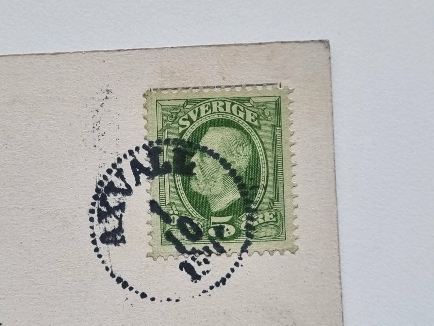 Vykort Skara, Högre allmänna läroverket 1909