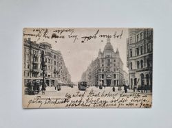 Vykort Folkliv Stockholm Stureplan, 1903