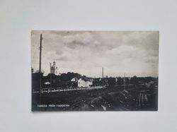 Vykort Åsheda från viadukten, 1925