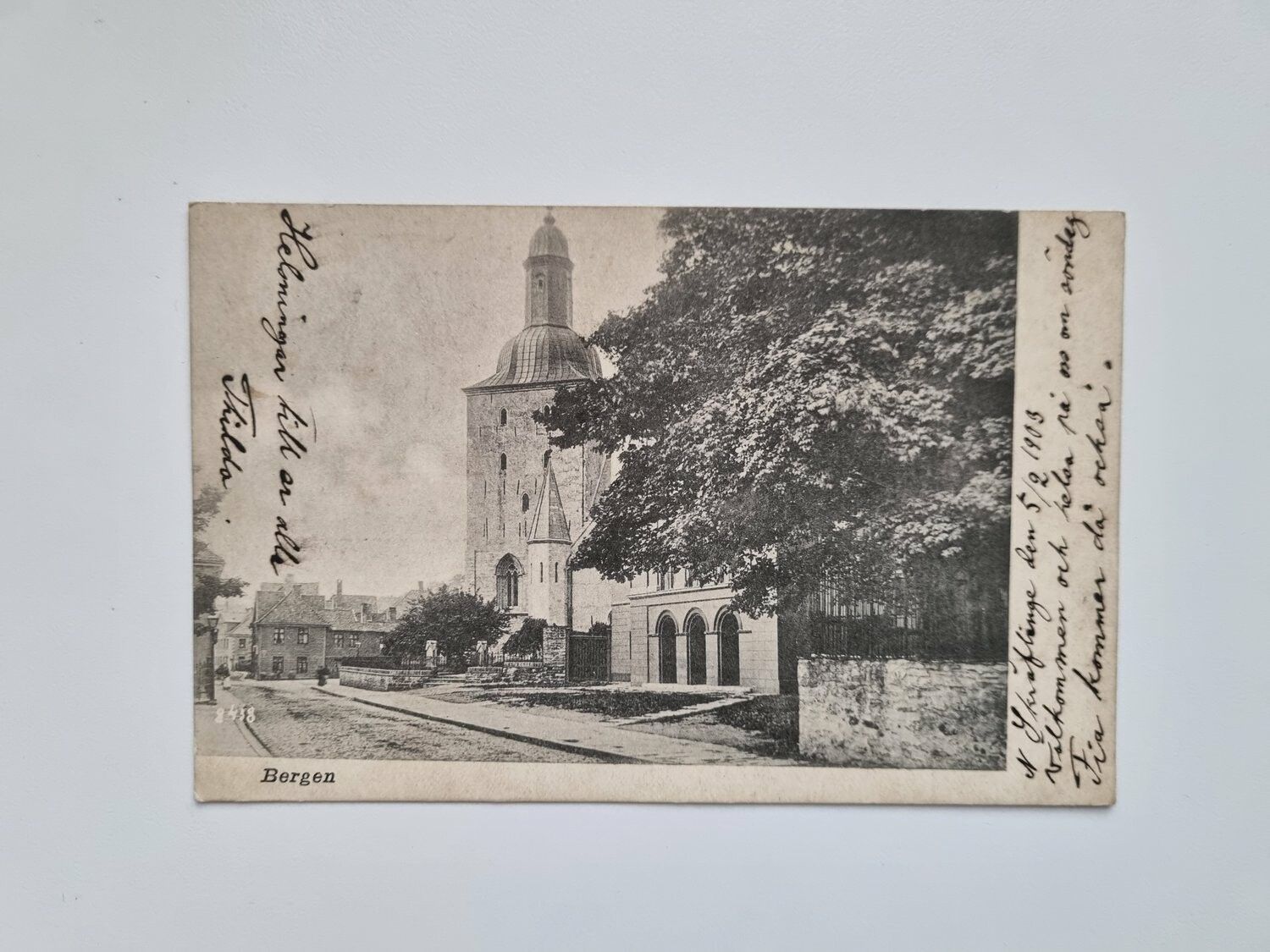 Vykort Norge, Bergens domkyrka 1903