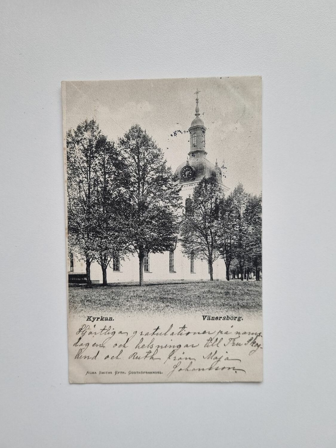 Vykort Kyrkan Vänersborg