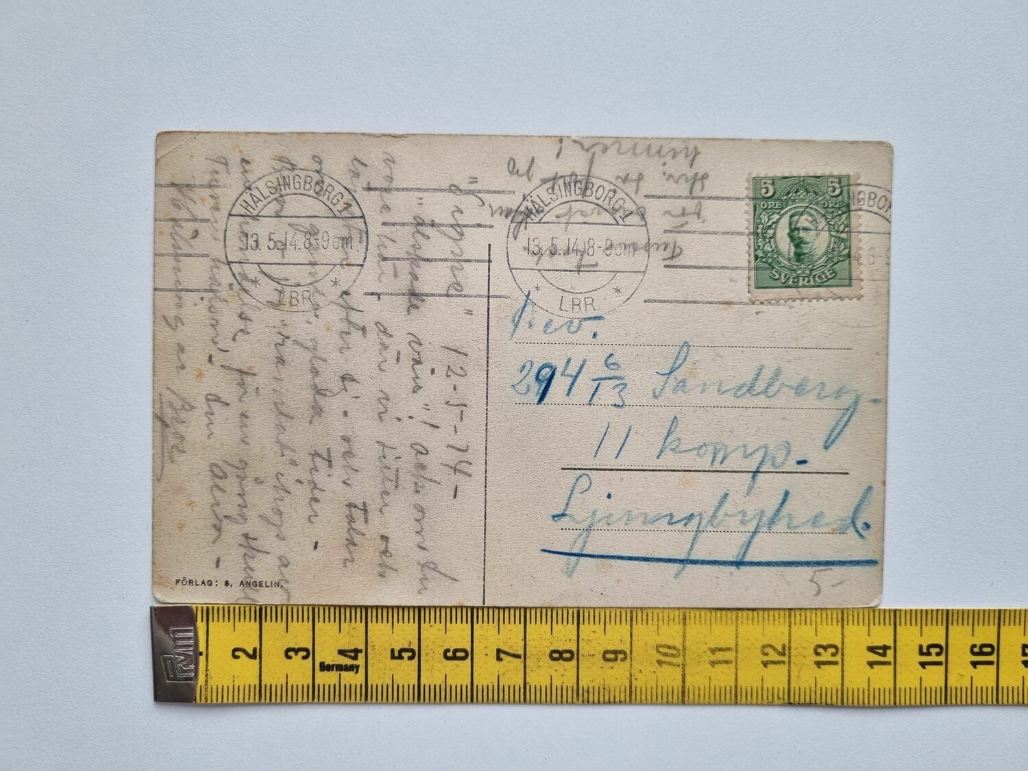 Vykort Ramlösa Villa N:o 9, 1914
