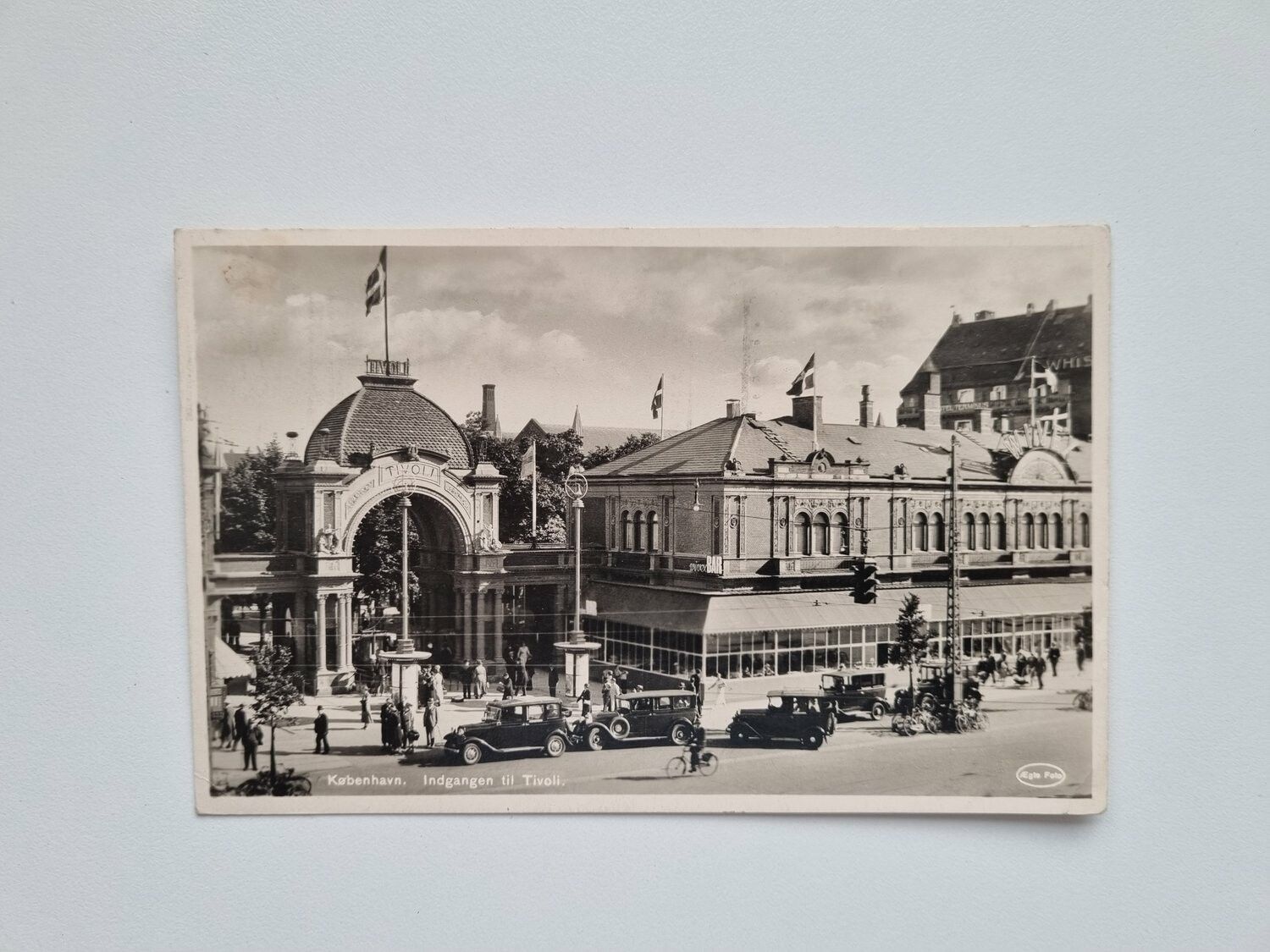 Vykort København, Indgangen til Tivoli, 1937