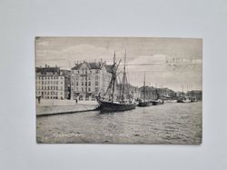 Vykort Kjøbenhavn Havneparti ved Toihuset.