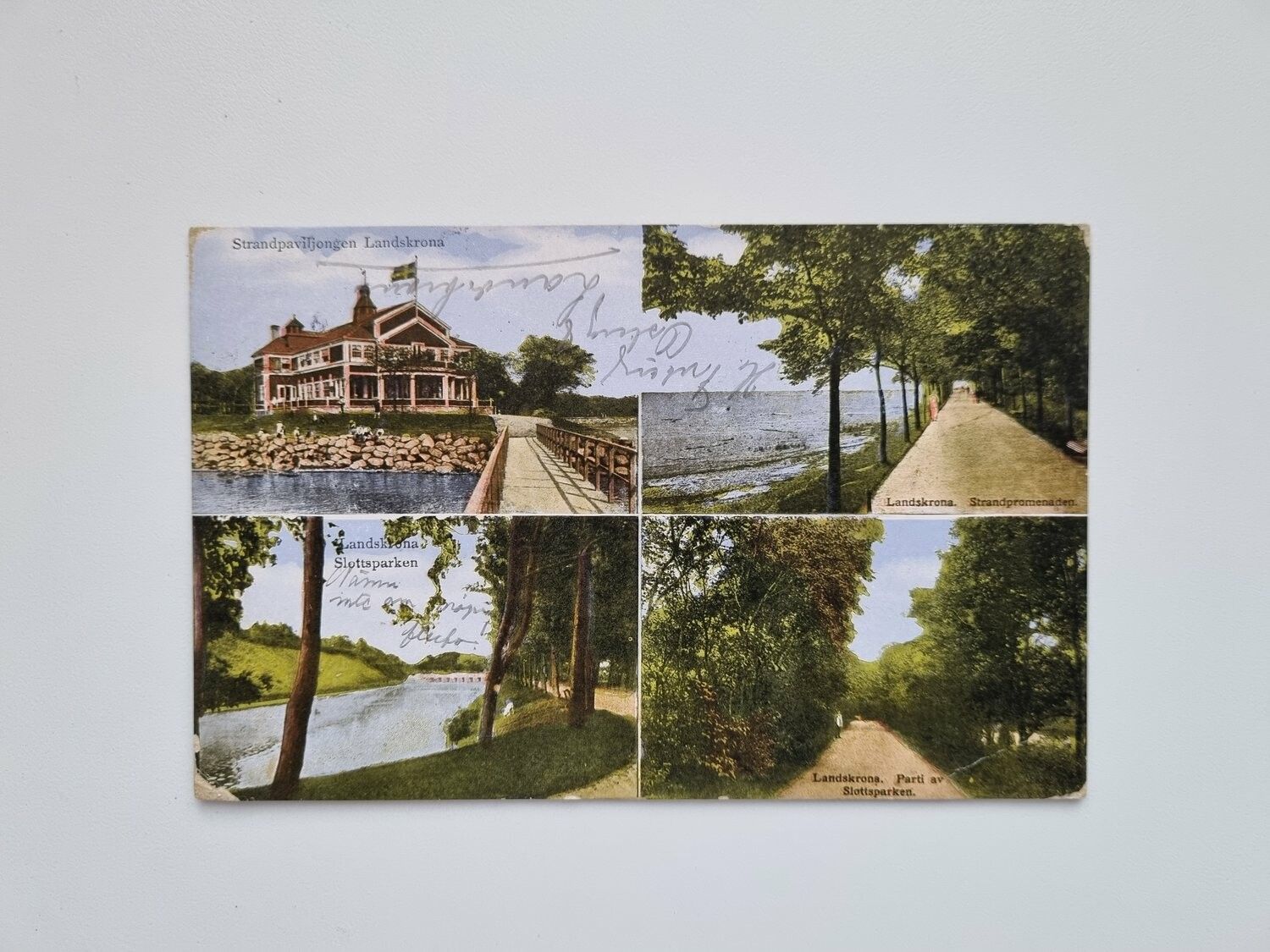 Vykort Landskrona, 4 bilder